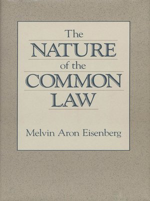 cover image of The Nature of the Common Law